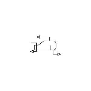 Reboiler Heat Exchanger PID Symbol